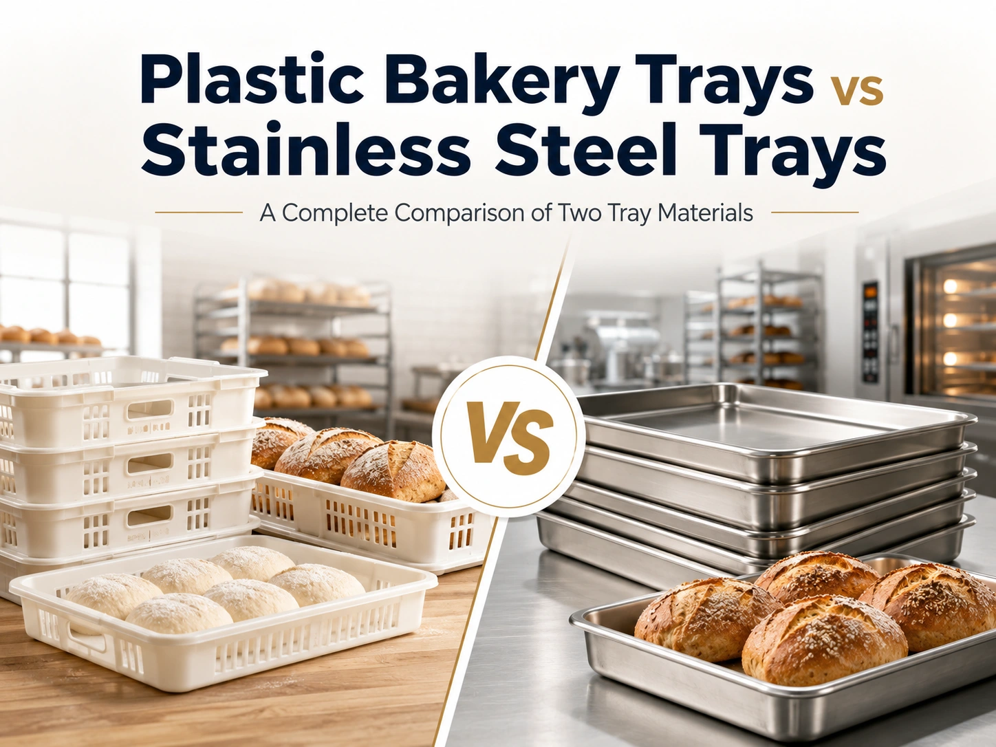Bakebrett i plast vs brett i rustfritt stål En komplett sammenligning av to brettmaterialer